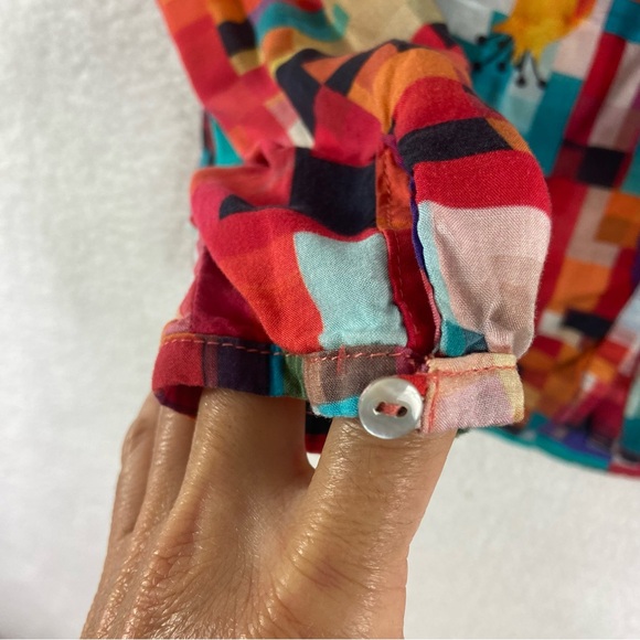 Desigual Women's Begona multicolor Woven Long Sleeve Shirt - Picture 5 of 10